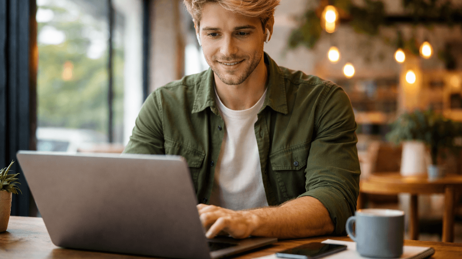 Man at computer