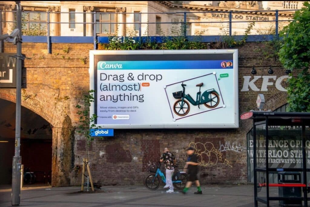 Canva OOH Forest Bike
