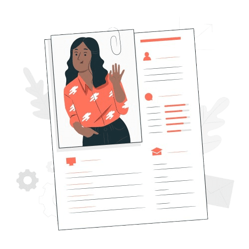 Resume Builder Illustration