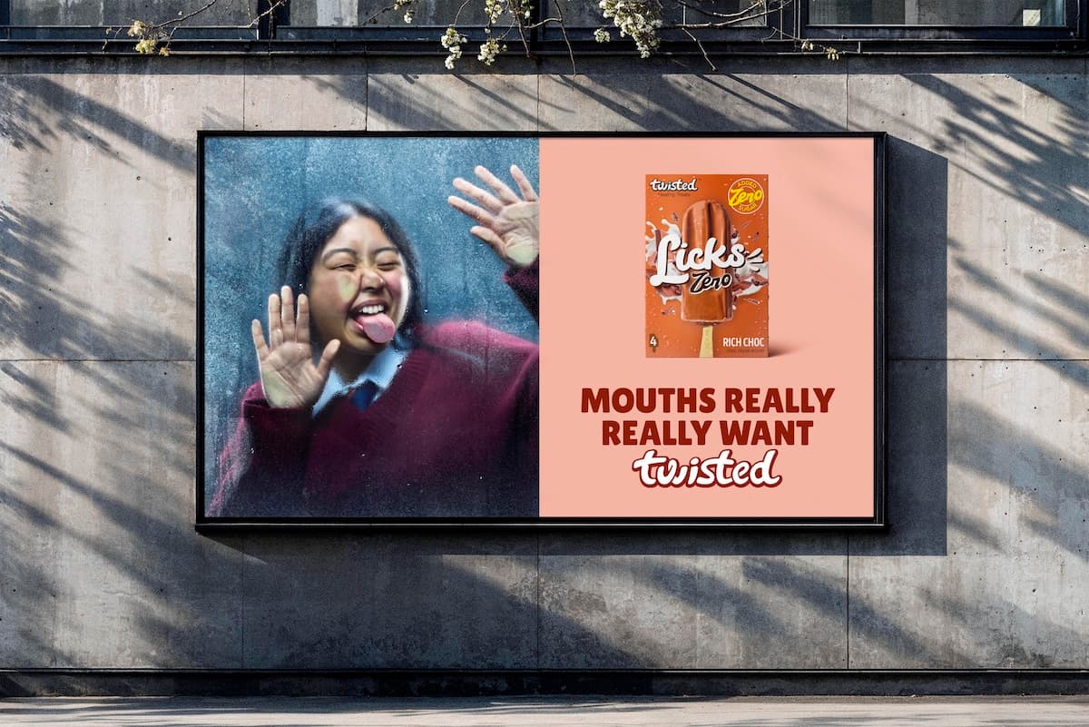 Twisted Healthy Treats LICKS OOH Mockup