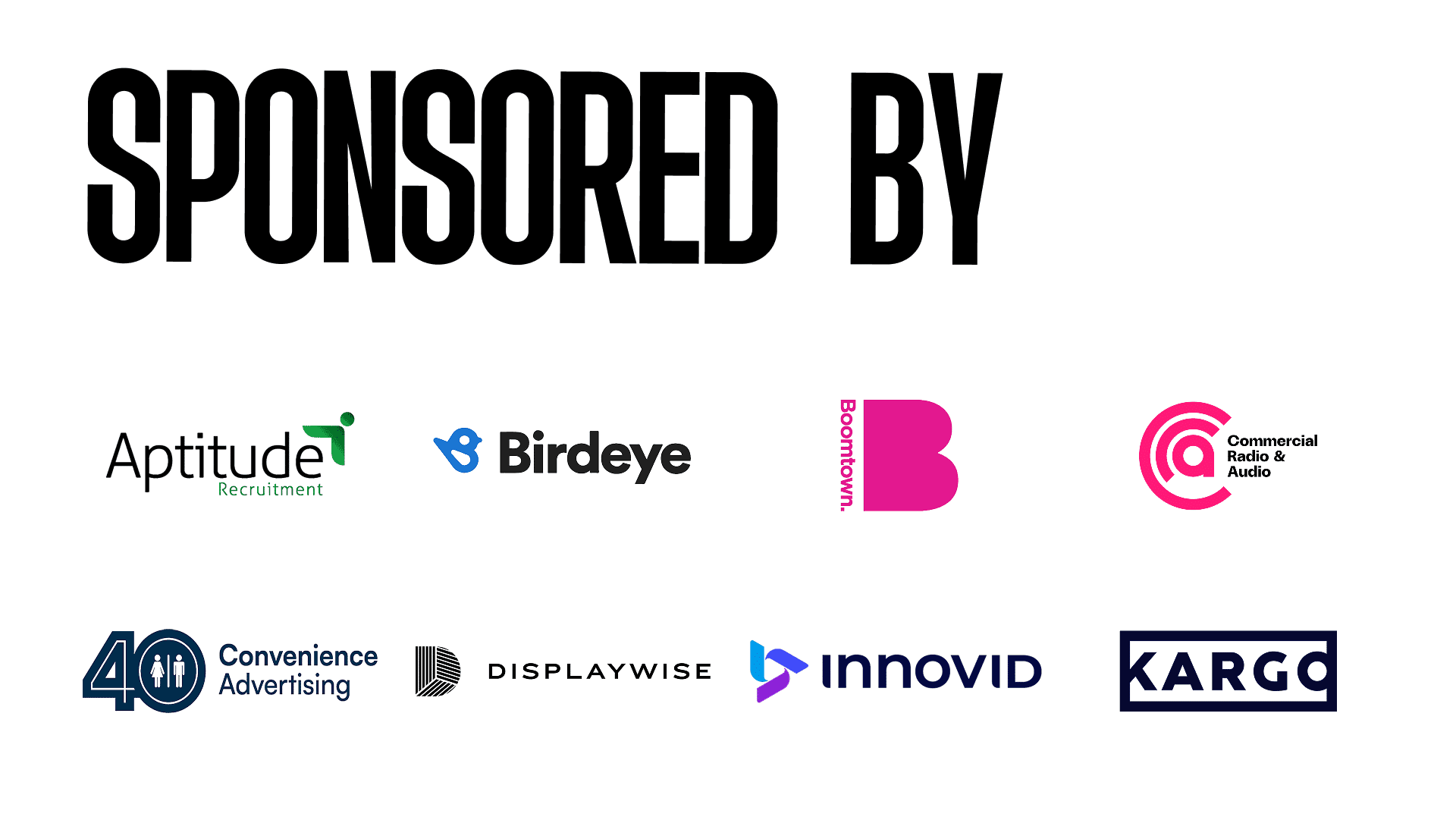 B&T Awards Sponsor Block